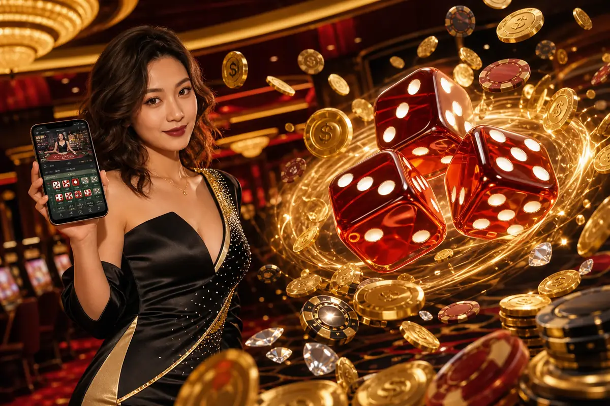 megakaya Casino meja baccarat live dealer profesional
